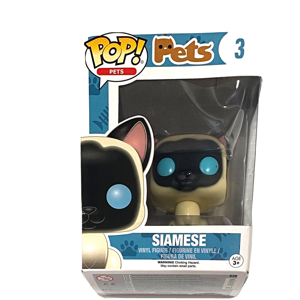 Funko Pop Pets SIAMESE CAT #13 Vinyl Figure New Rare Vaulted 2016